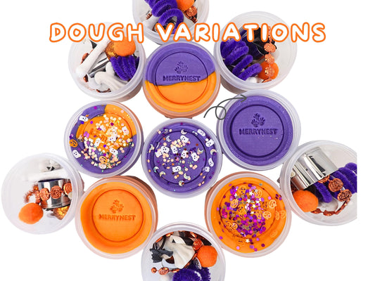 Halloween Boo Play Dough To Go Jar