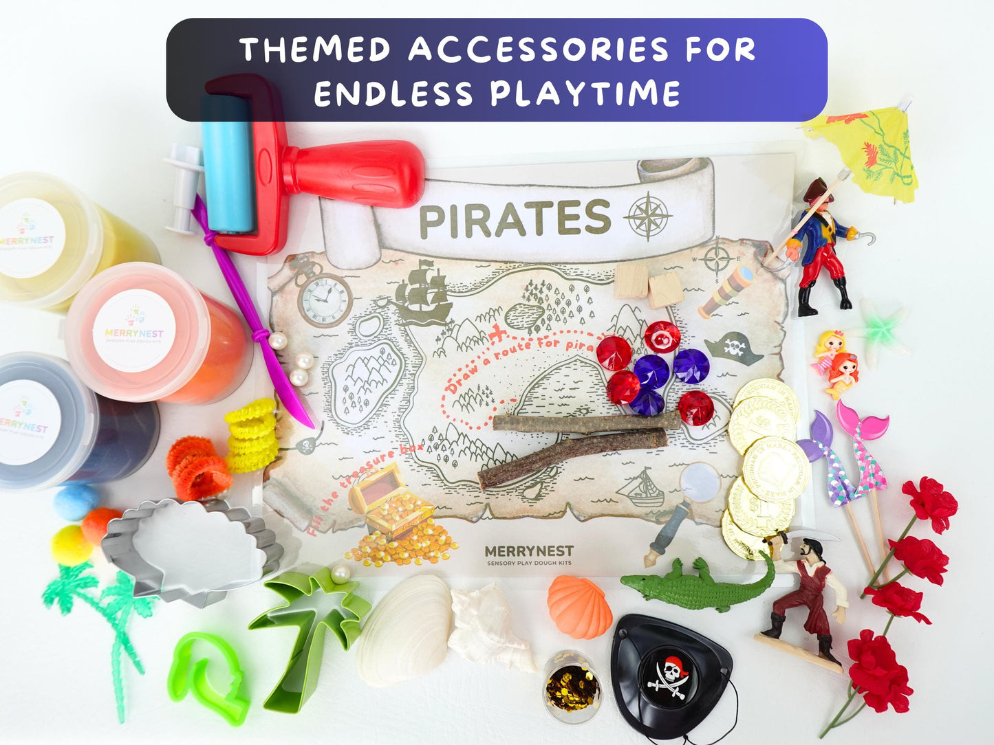Pirate Playdough Sensory XL Kit