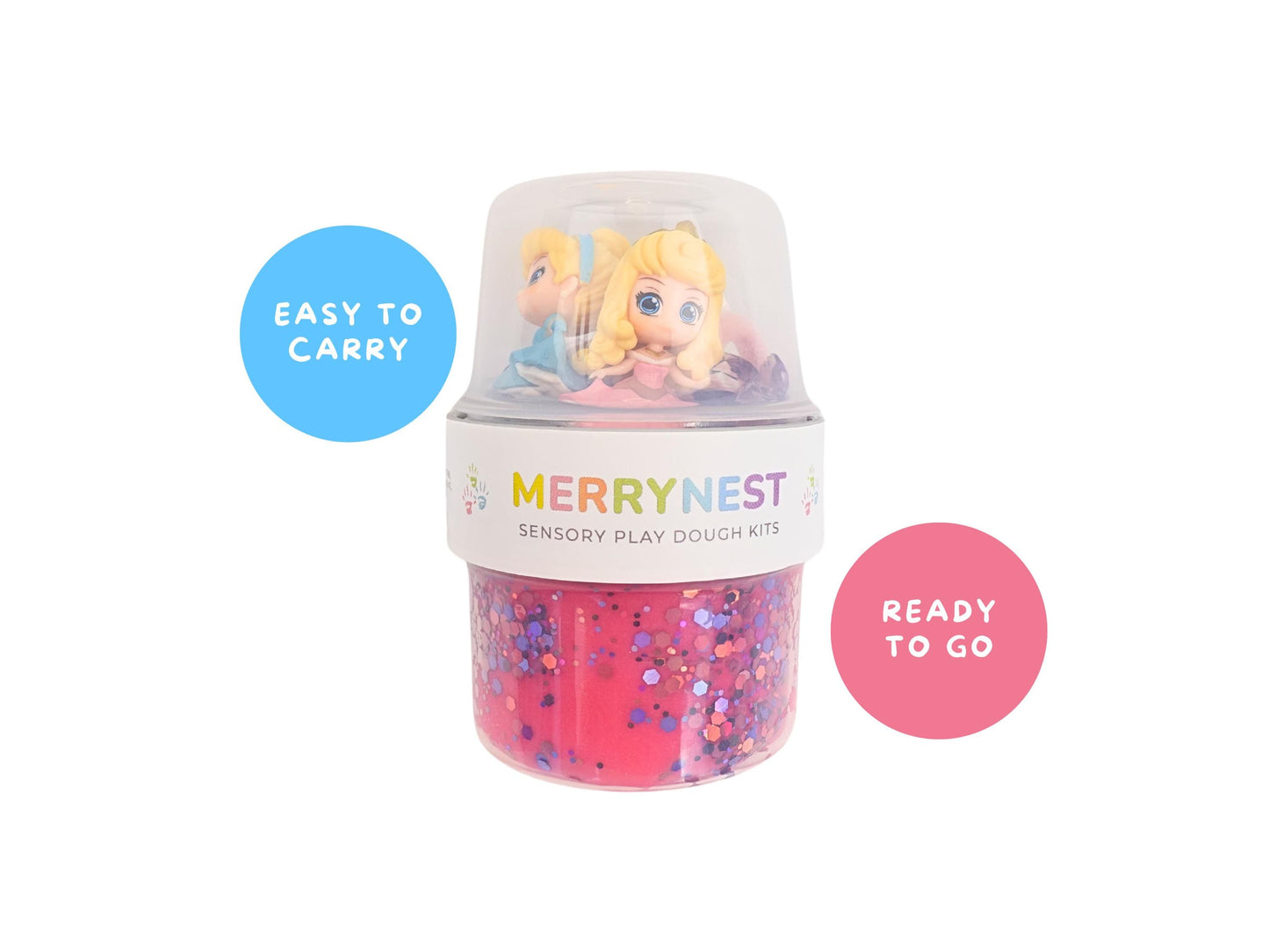 Princess Play Dough To Go Jar