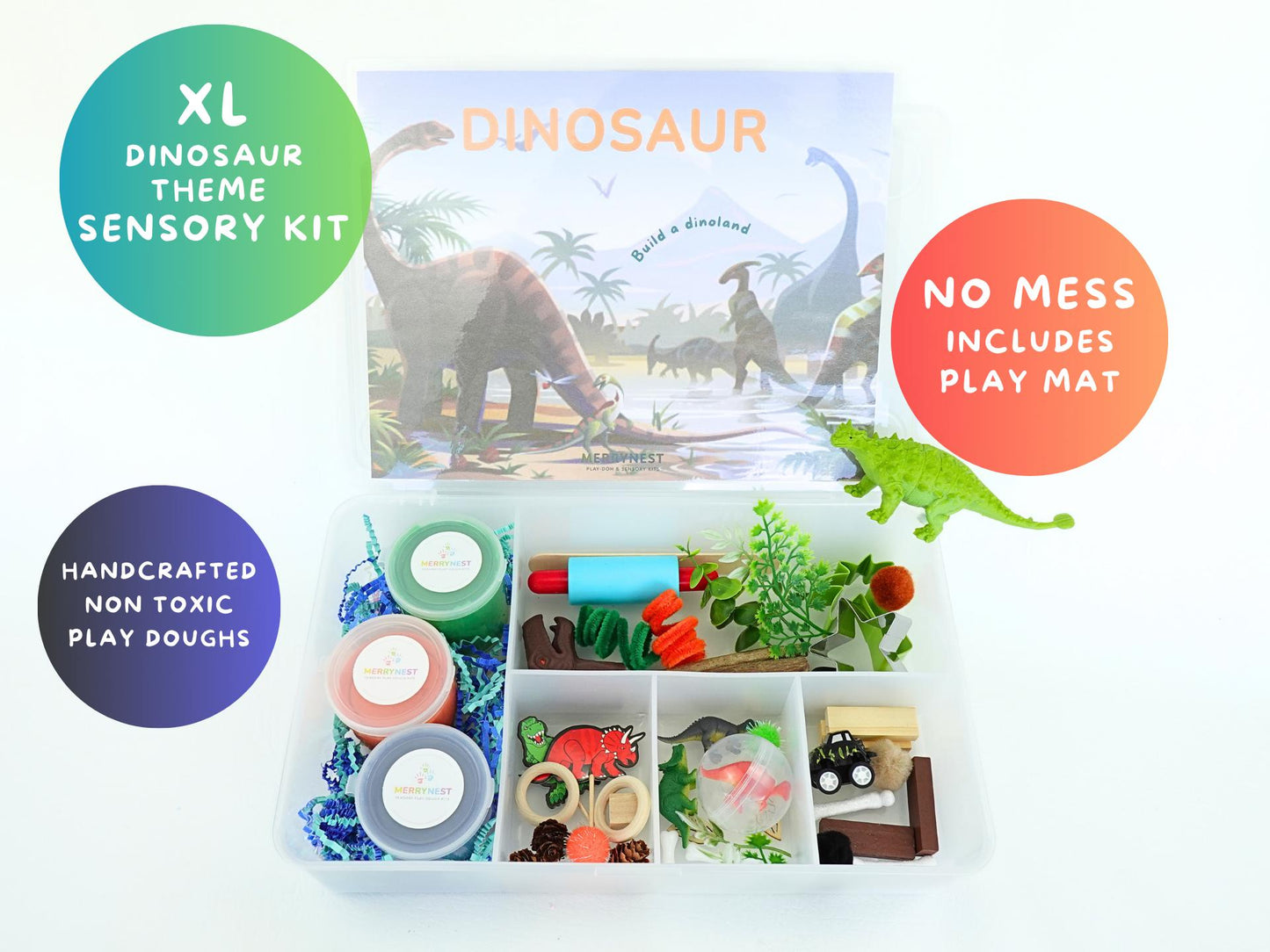 Dinosaur Playdough Sensory XL Kit