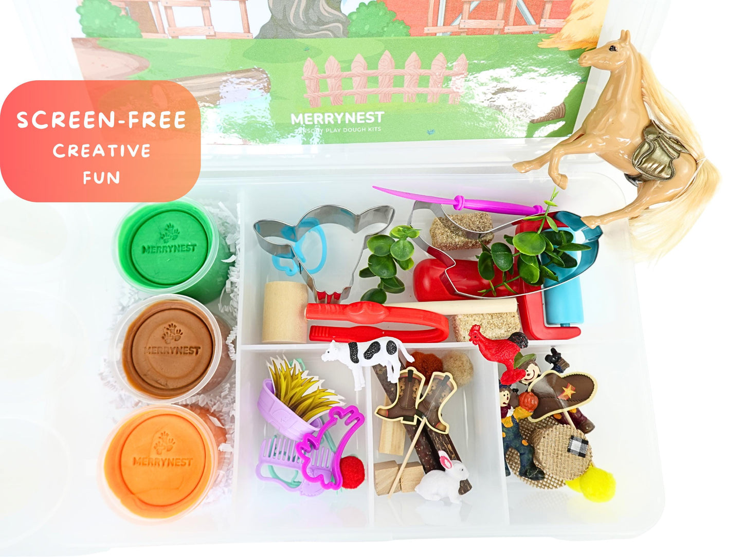 Farm Animals Playdough Sensory XL Kit