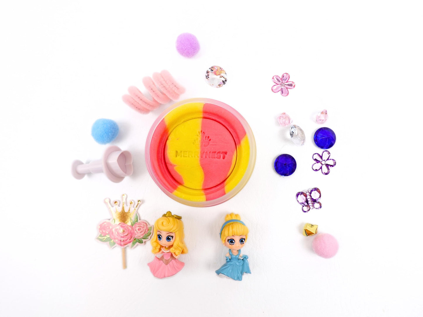 Princess Play Dough To Go Jar