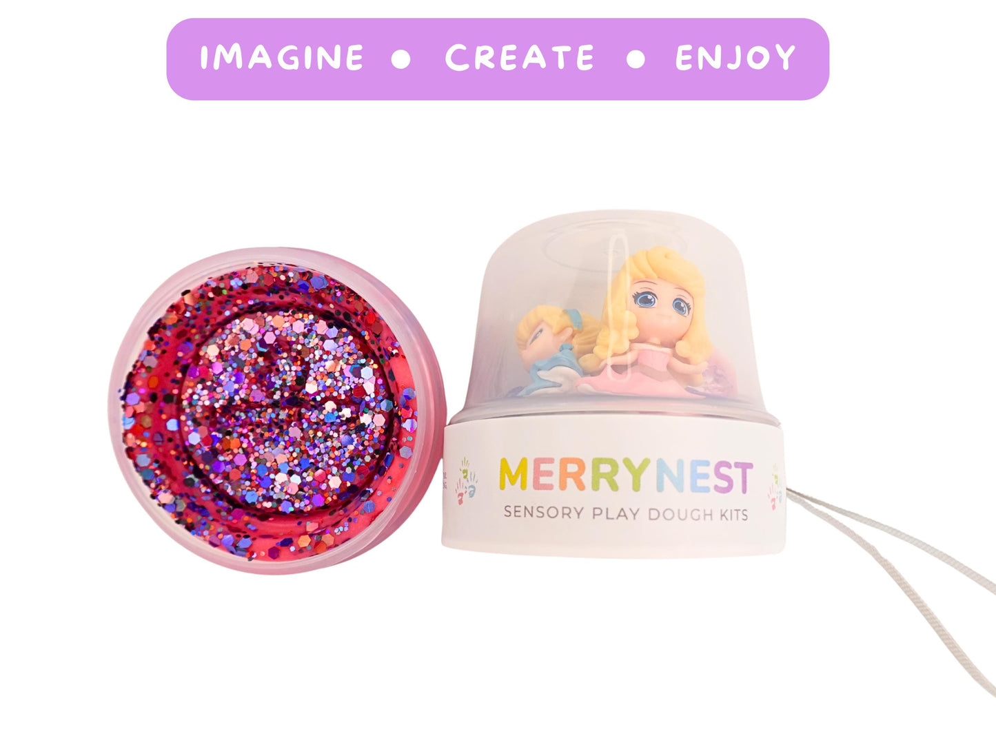 Princess Play Dough To Go Jar