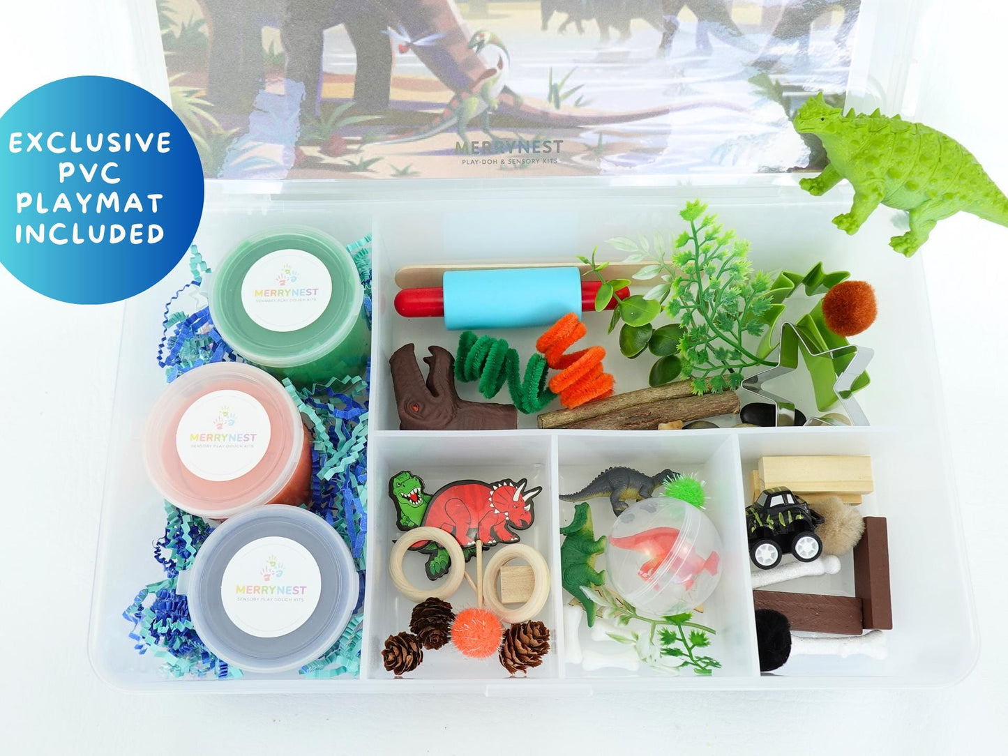 Dinosaur Playdough Sensory XL Kit