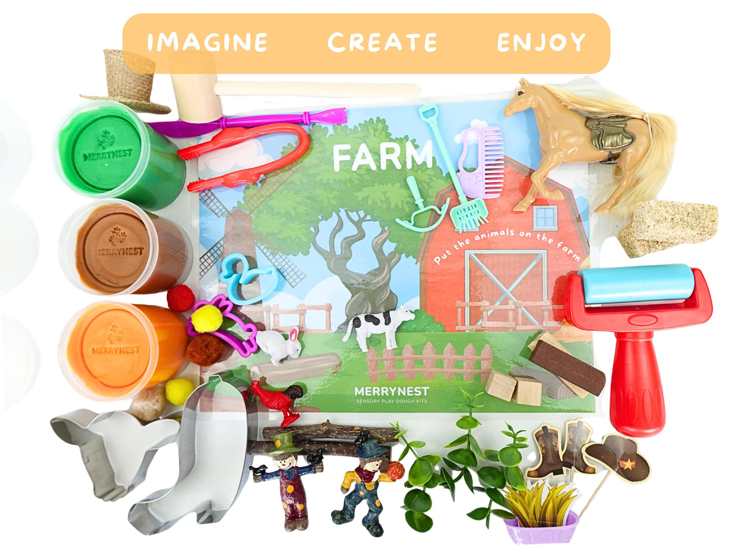 Farm Animals Playdough Sensory XL Kit