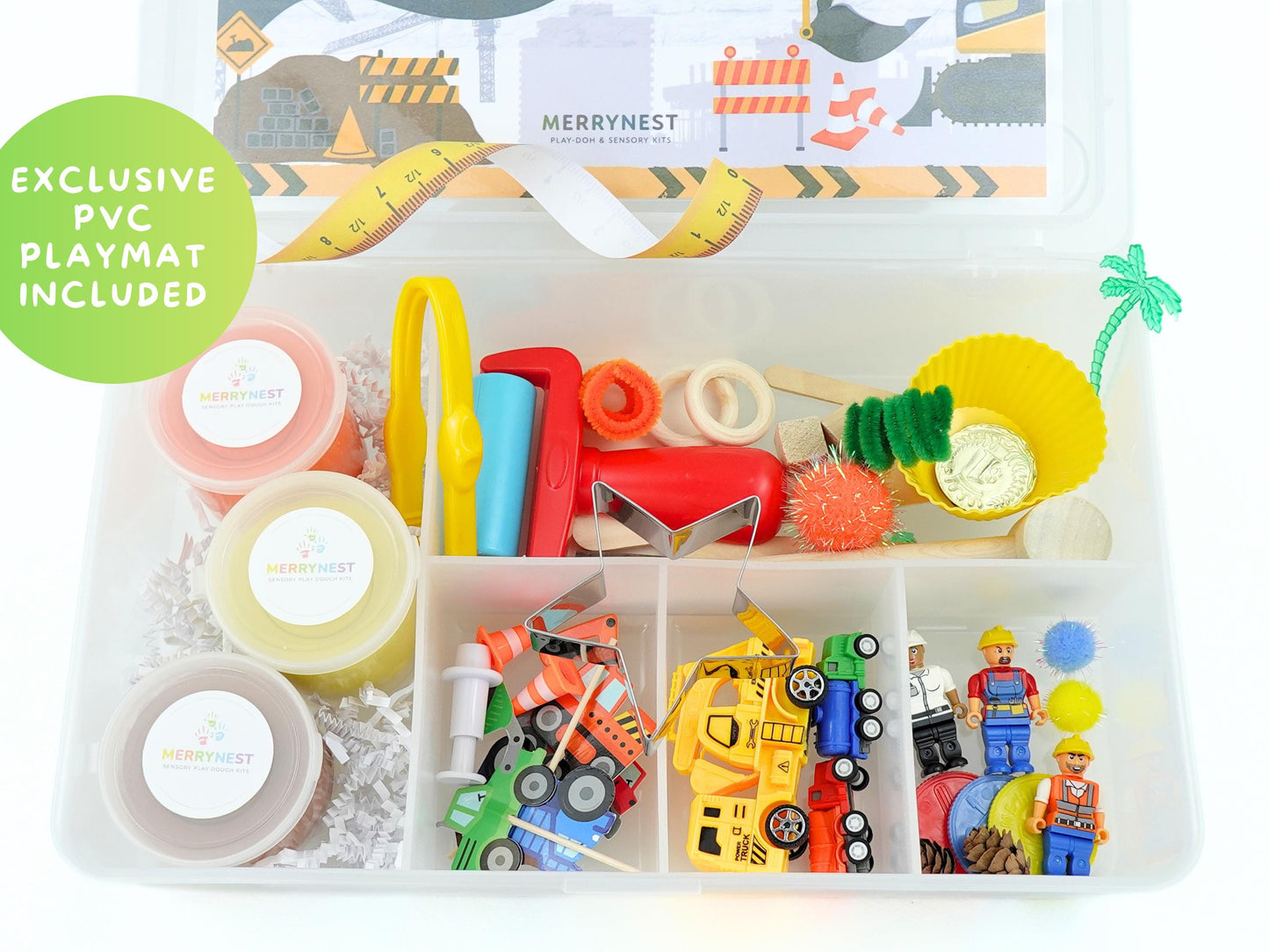 Construction Playdough Sensory XL Kit