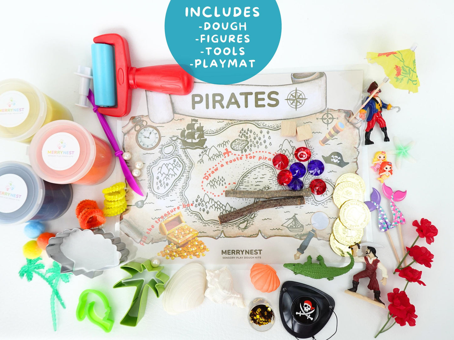 Pirate Playdough Sensory XL Kit