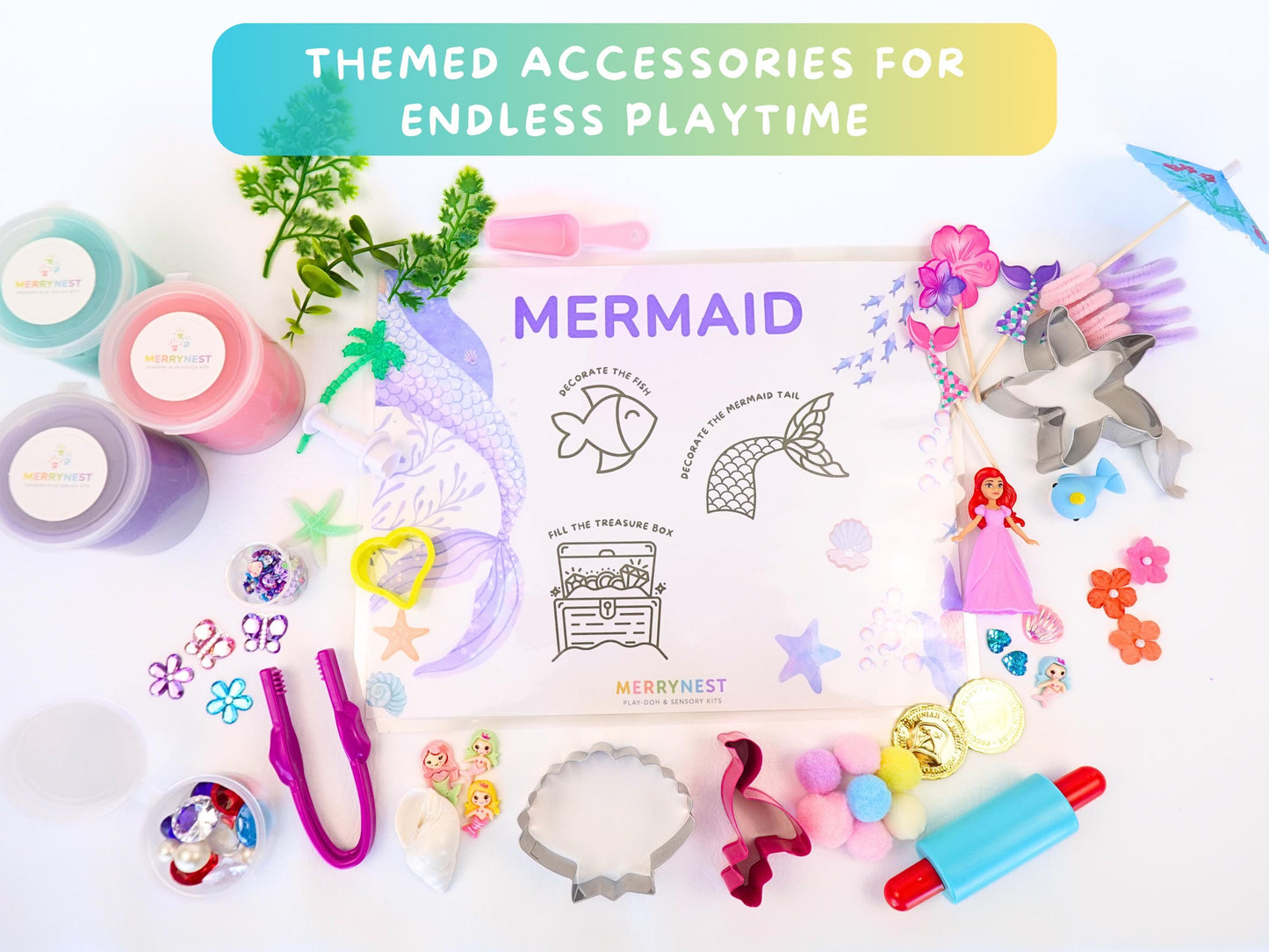 Mermaid Playdough Sensory XL Kit