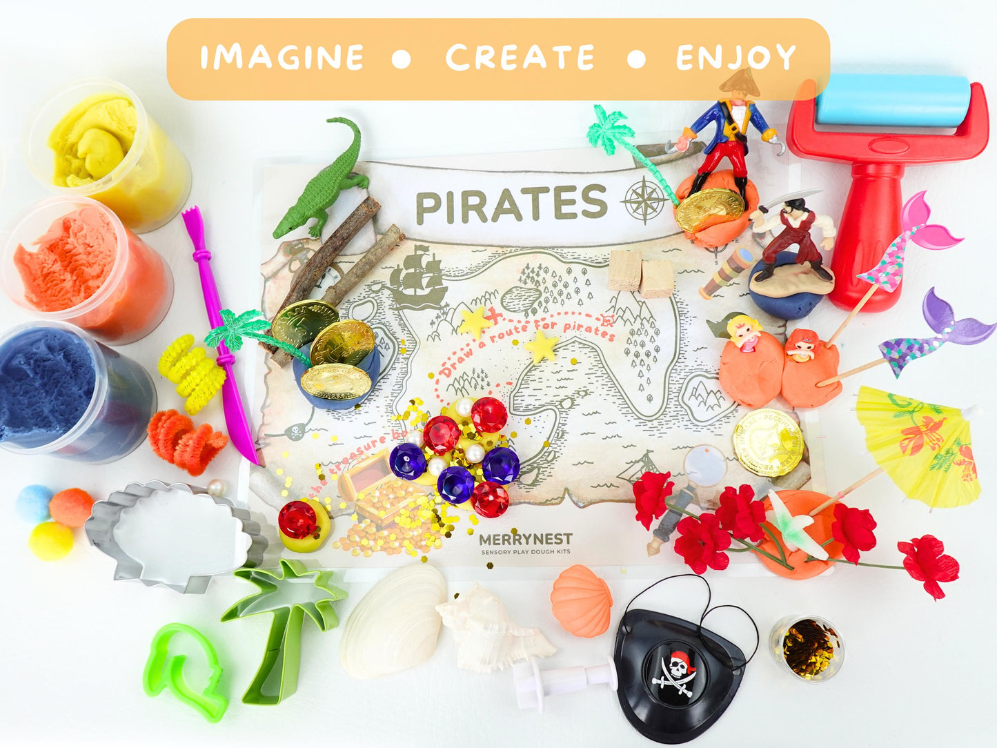 Pirate Playdough Sensory XL Kit