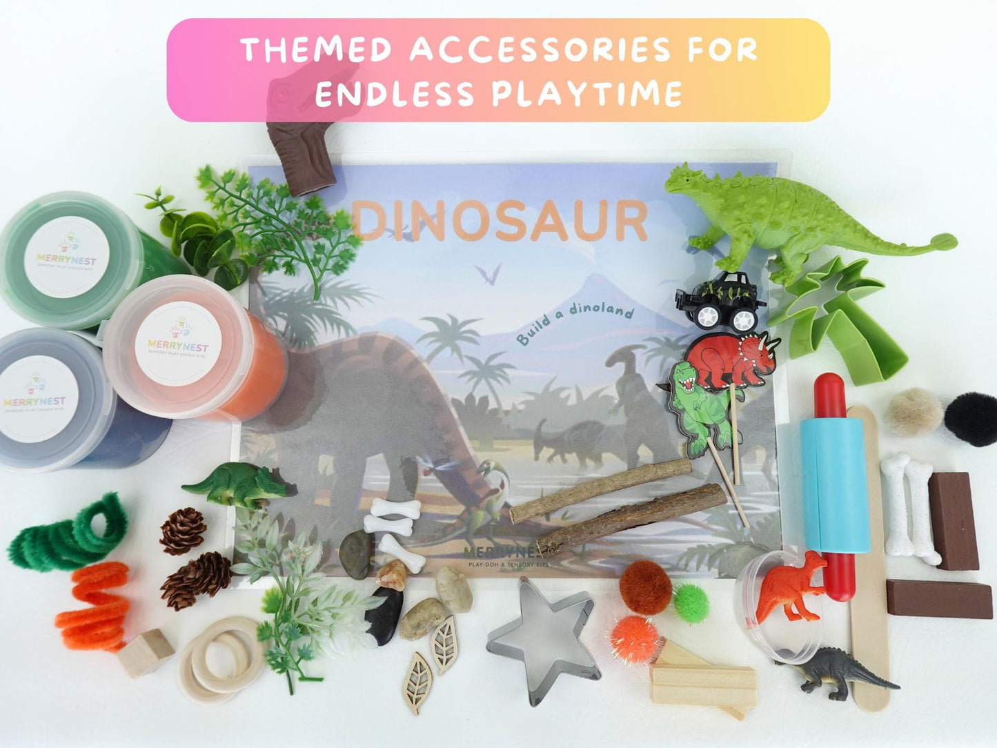 Dinosaur Playdough Sensory XL Kit