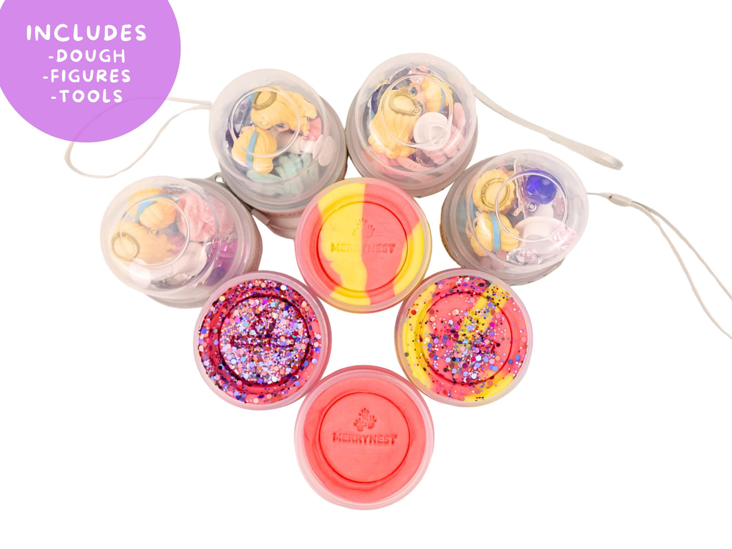 Princess Play Dough To Go Jar