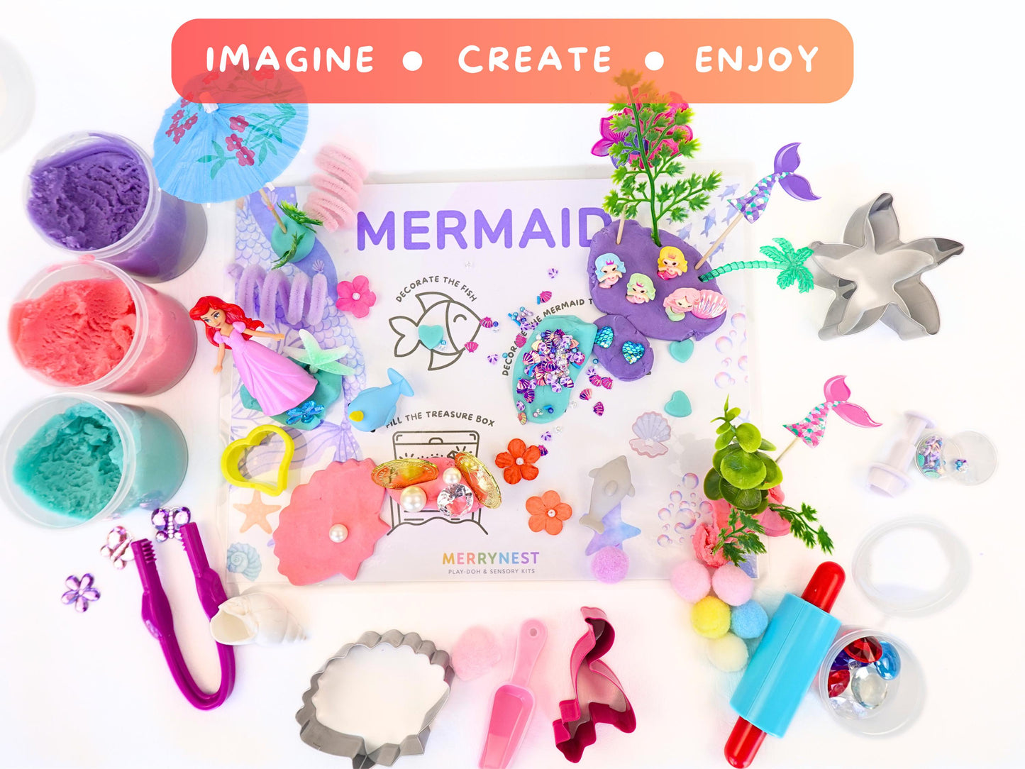 Mermaid Playdough Sensory XL Kit