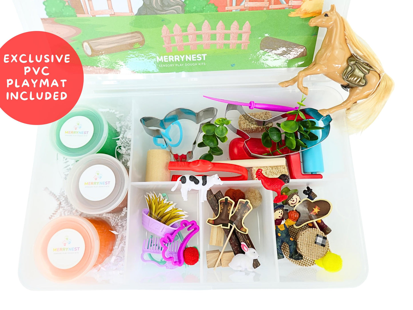 Farm Animals Playdough Sensory XL Kit