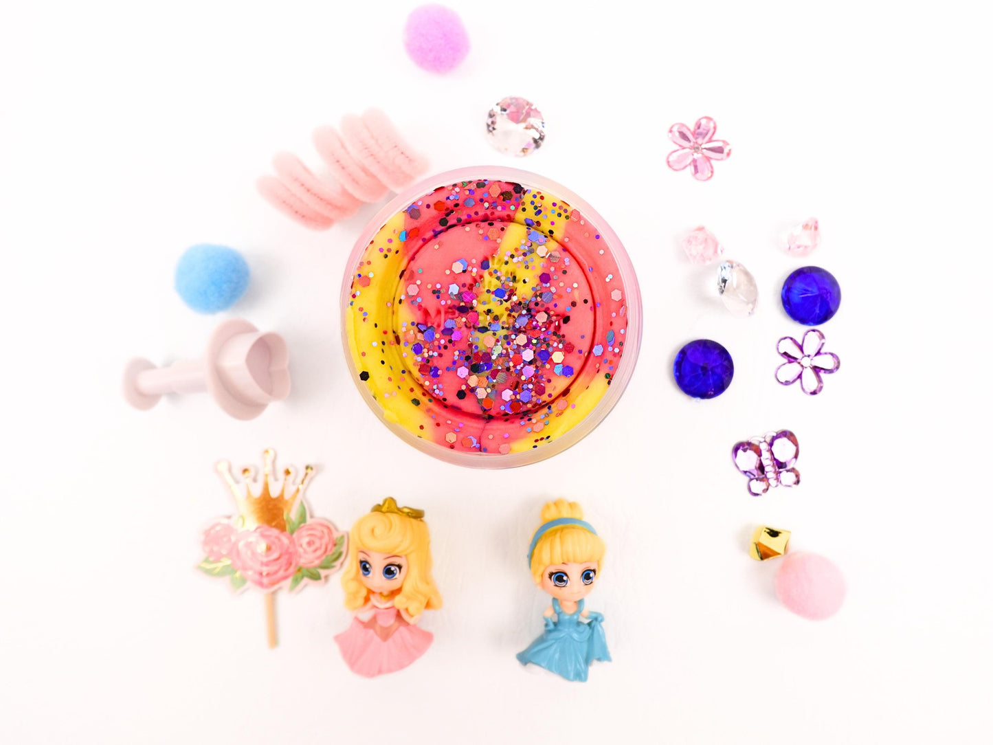Princess Play Dough To Go Jar