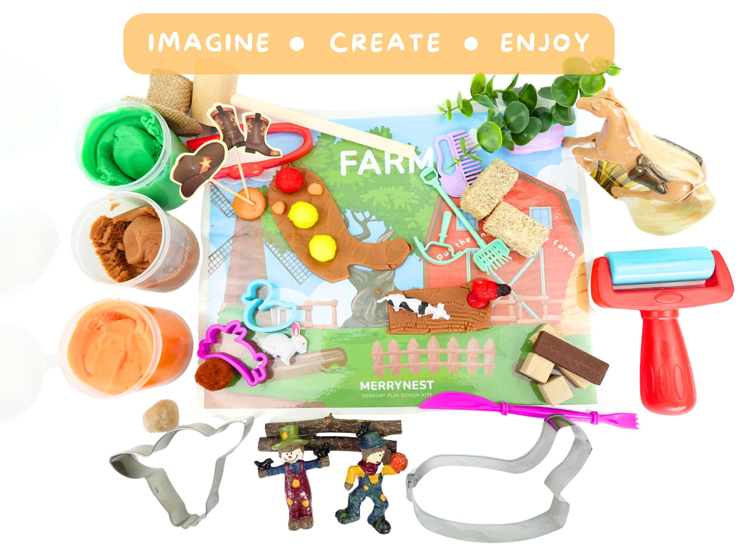 Farm Animals Playdough Sensory XL Kit