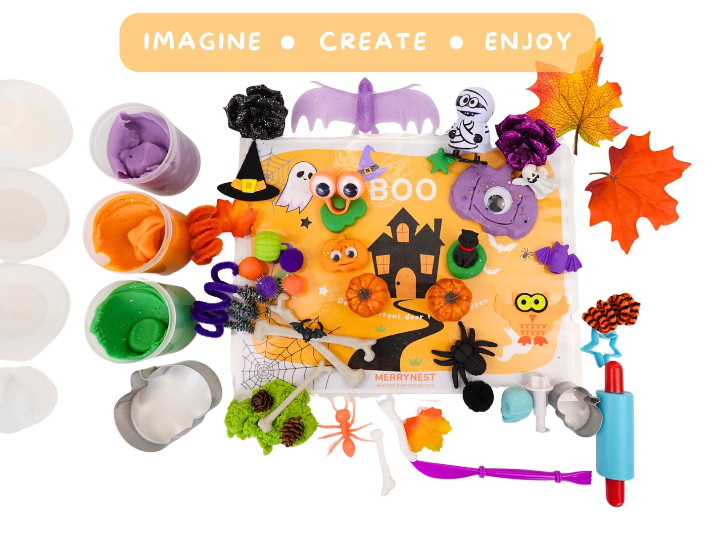 Halloween Boo Playdough Sensory XL Kit