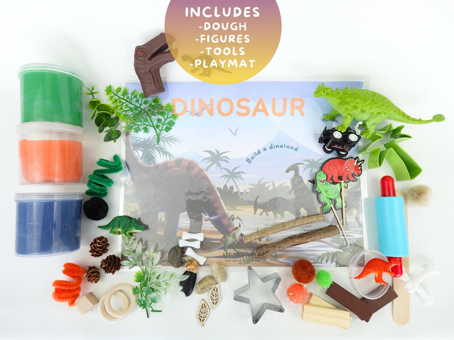 Dinosaur Playdough Sensory XL Kit