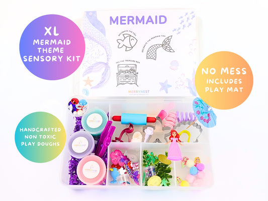 Mermaid Playdough Sensory XL Kit