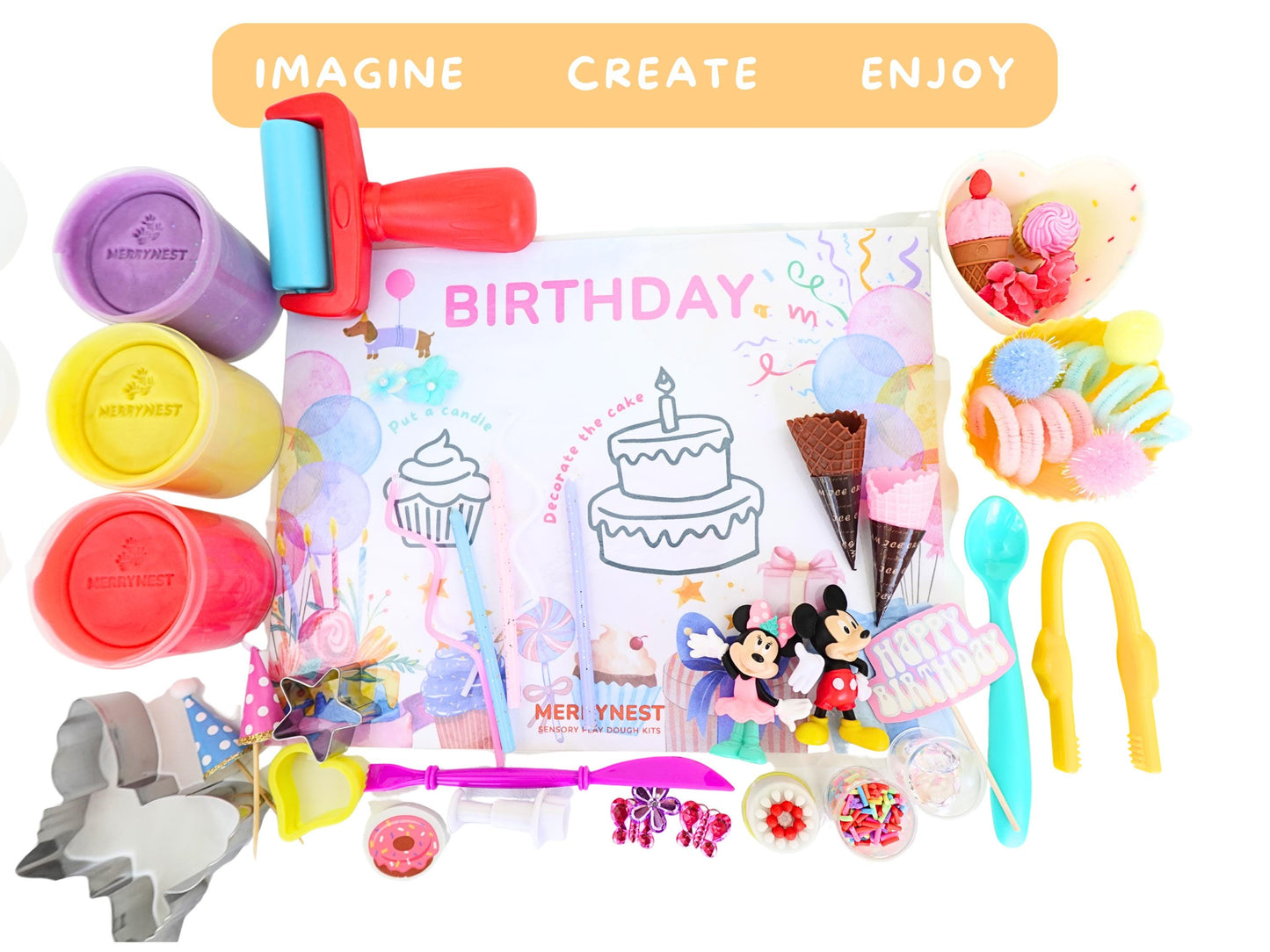 Birthday Playdough Sensory XL Kit