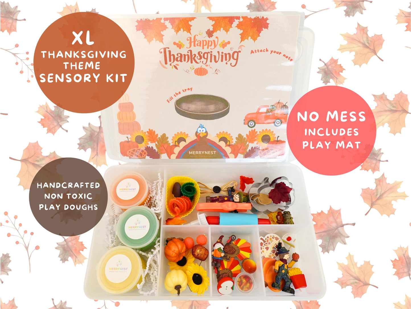 Thanksgiving Playdough Sensory XL Kit