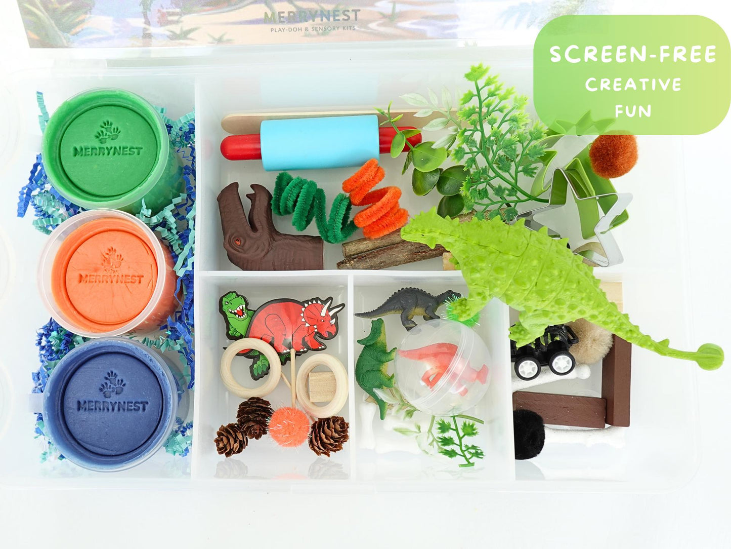 Dinosaur Playdough Sensory XL Kit